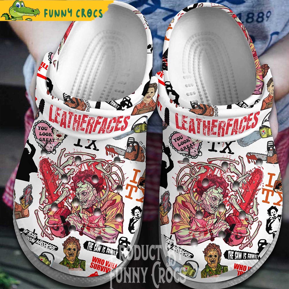 Leatherface Movie Halloween Crocs Clogs