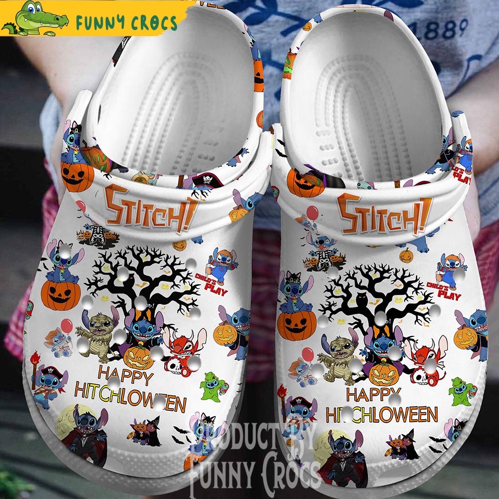 Stich Happy Halloween Crocs Clogs