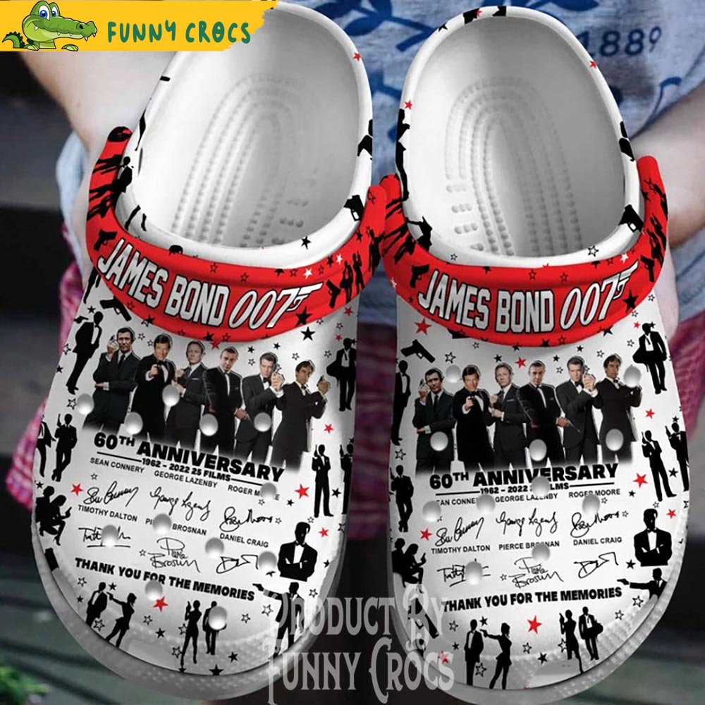 James bond 60th Anniversary Movie Crocs Shoes