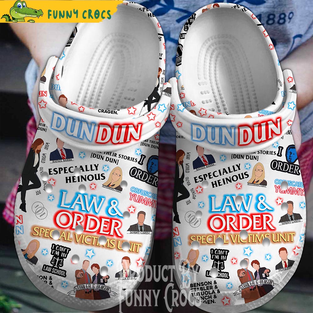 Law And Order Dun Dun Crocs Clogs