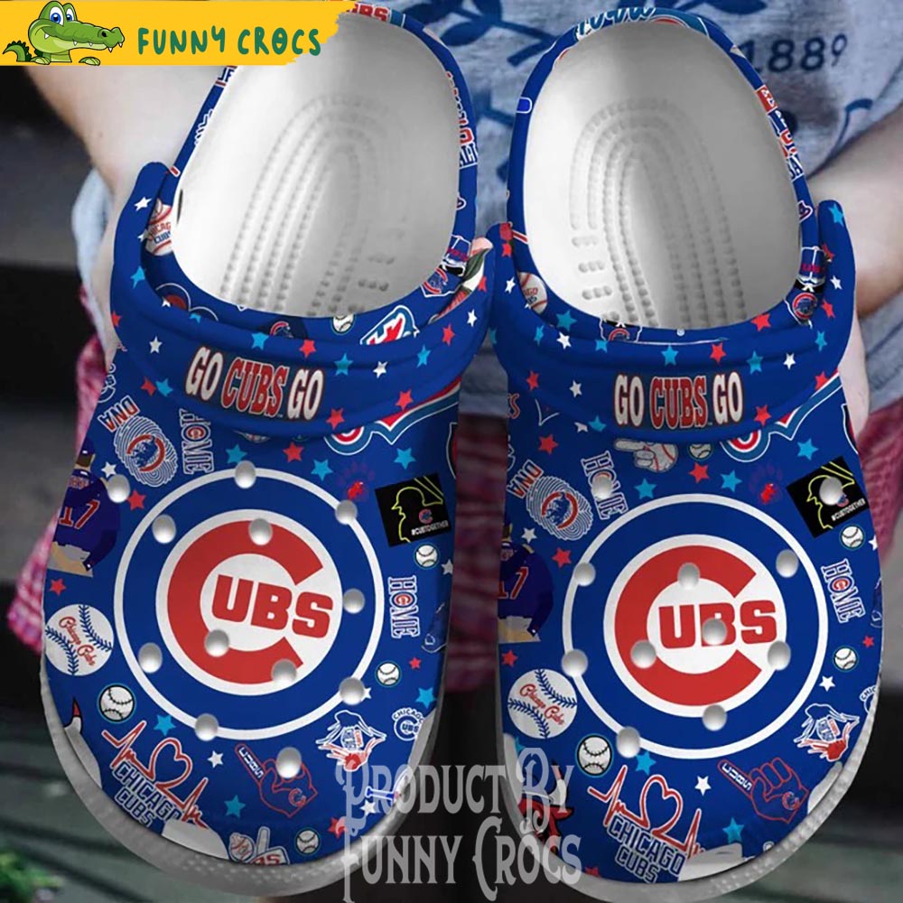 Logo Chicago Cubs Crocs Shoes