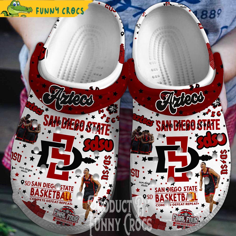 Ncaa Sdsu Aztecs Basketball Crocs