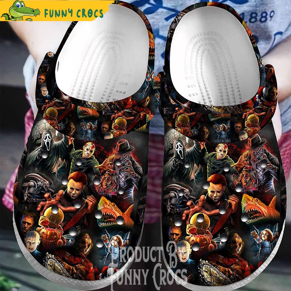 Scary Horror Movies Halloween Crocs Crocband