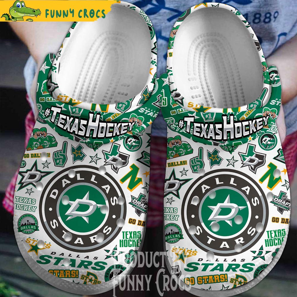 Texas Hockey Dallas Stars Crocs Shoes