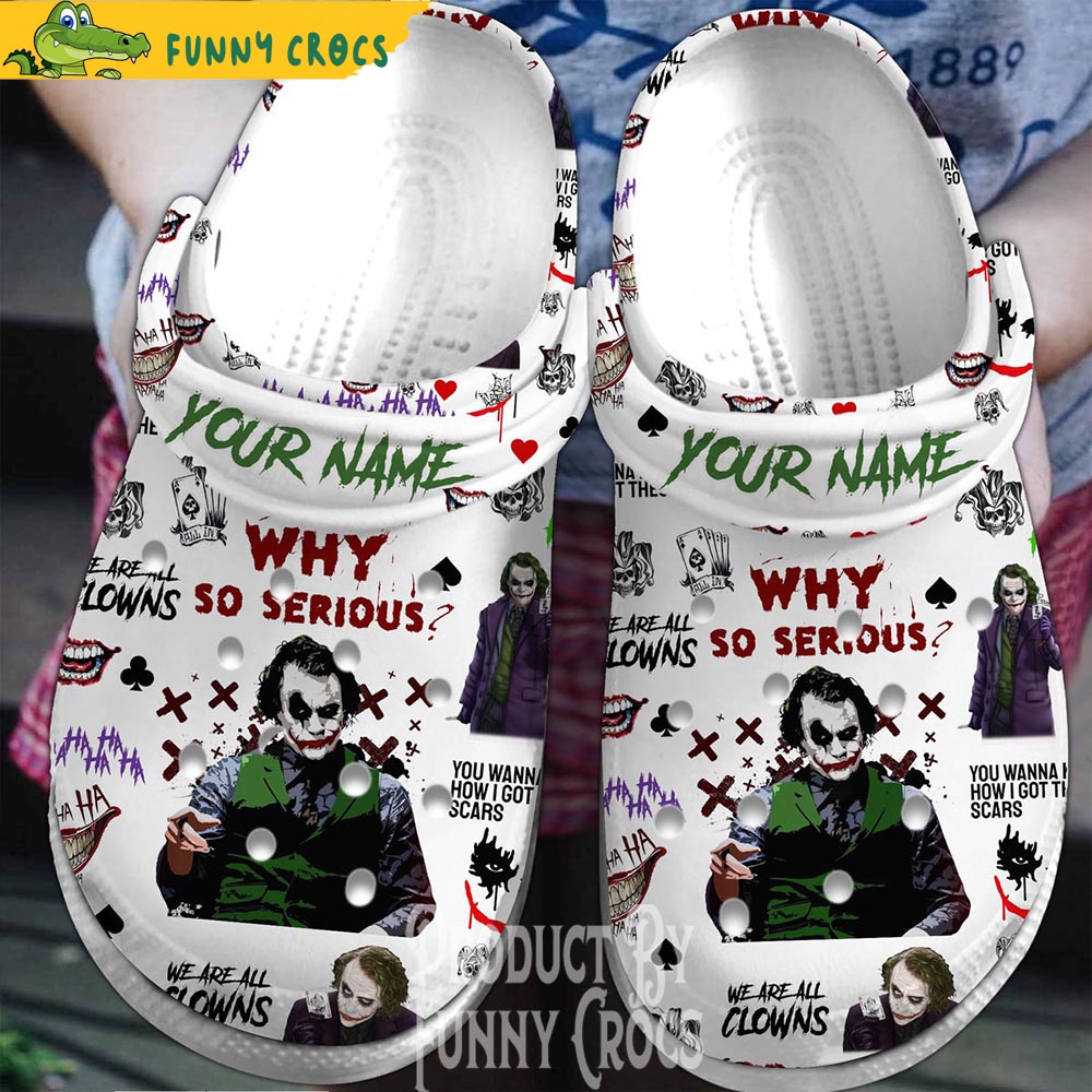 Why So Serious Joker Movie Crocs Shoes