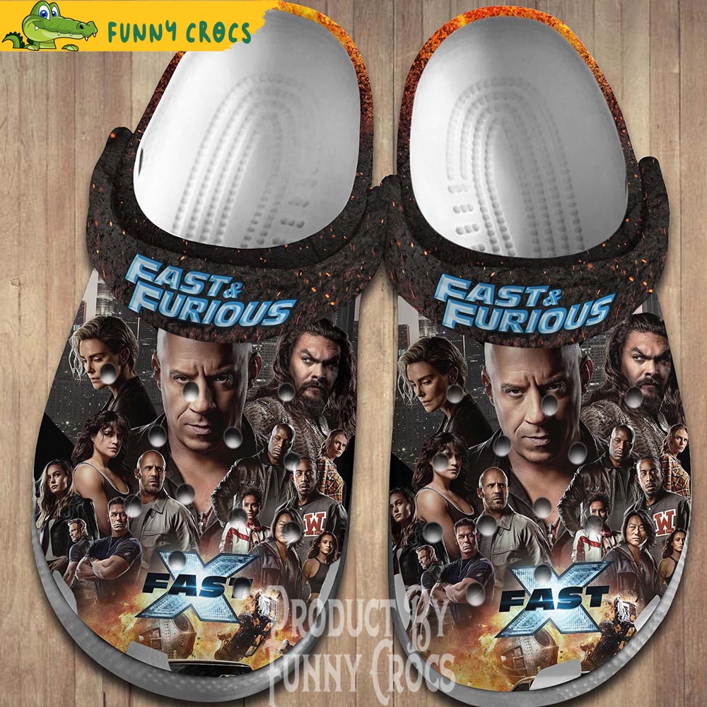 New Movie Fast And Furious Crocs Shoes