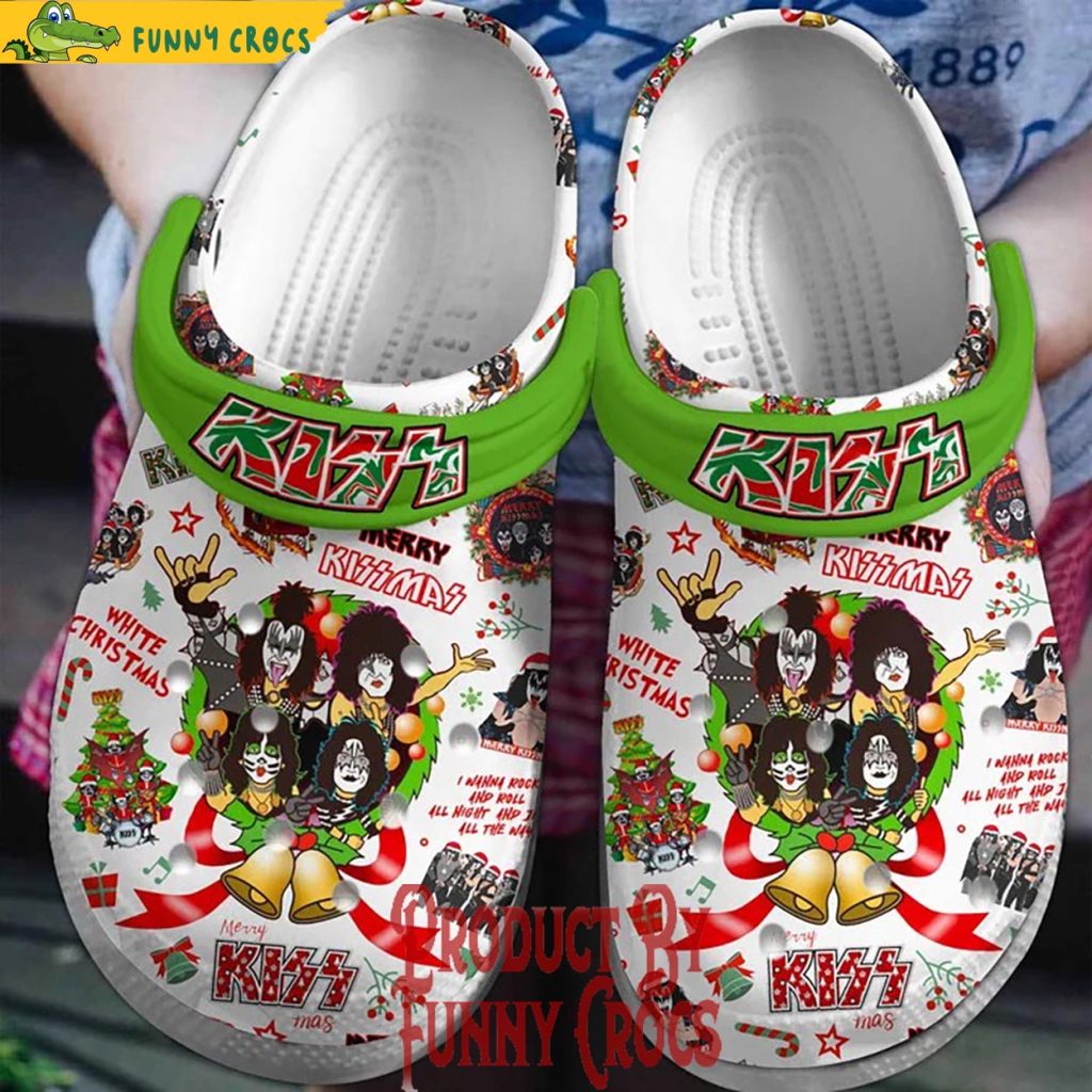 Kiss Christmas Crocs Shoes