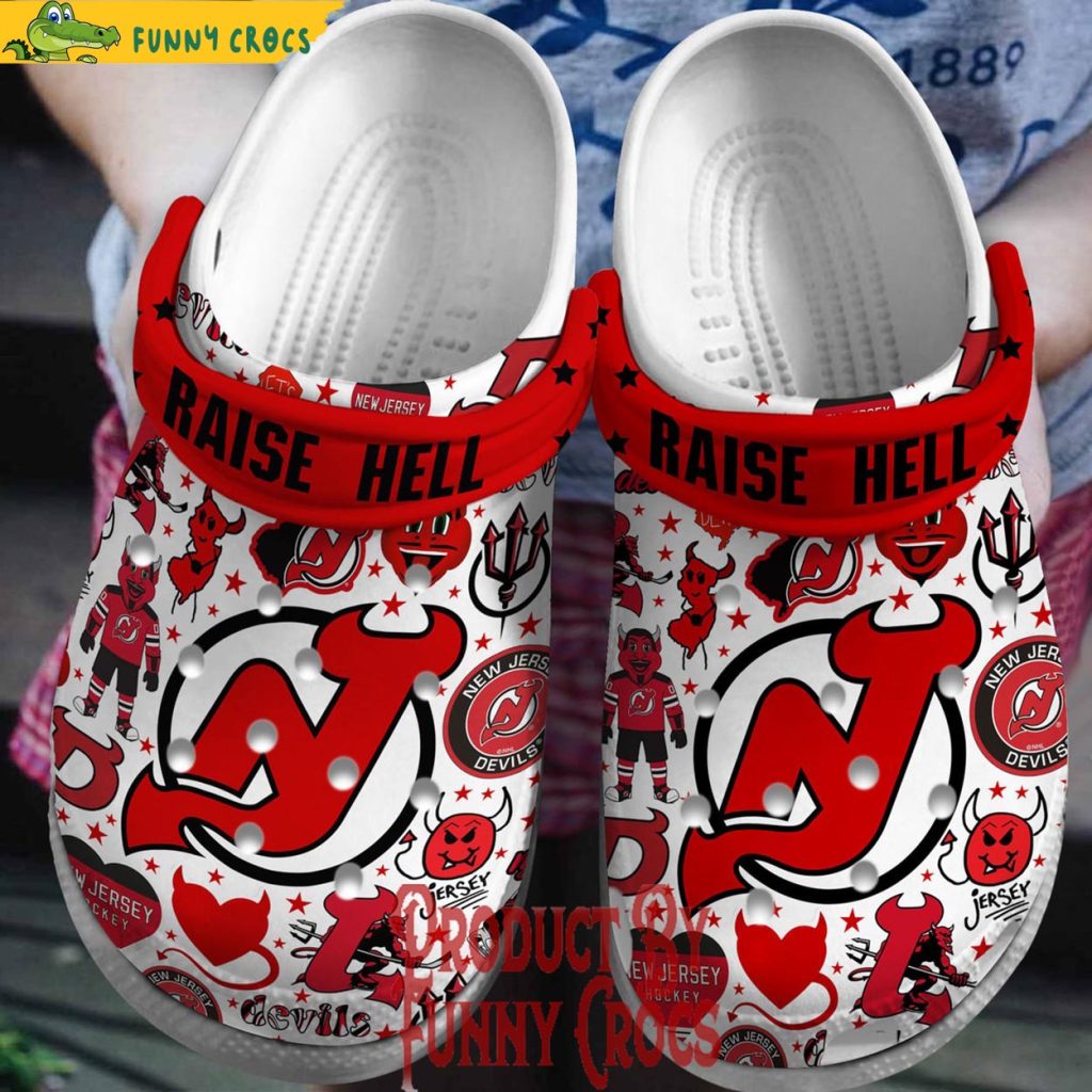 New Jersey Devils Raise Hell Crocs Shoes