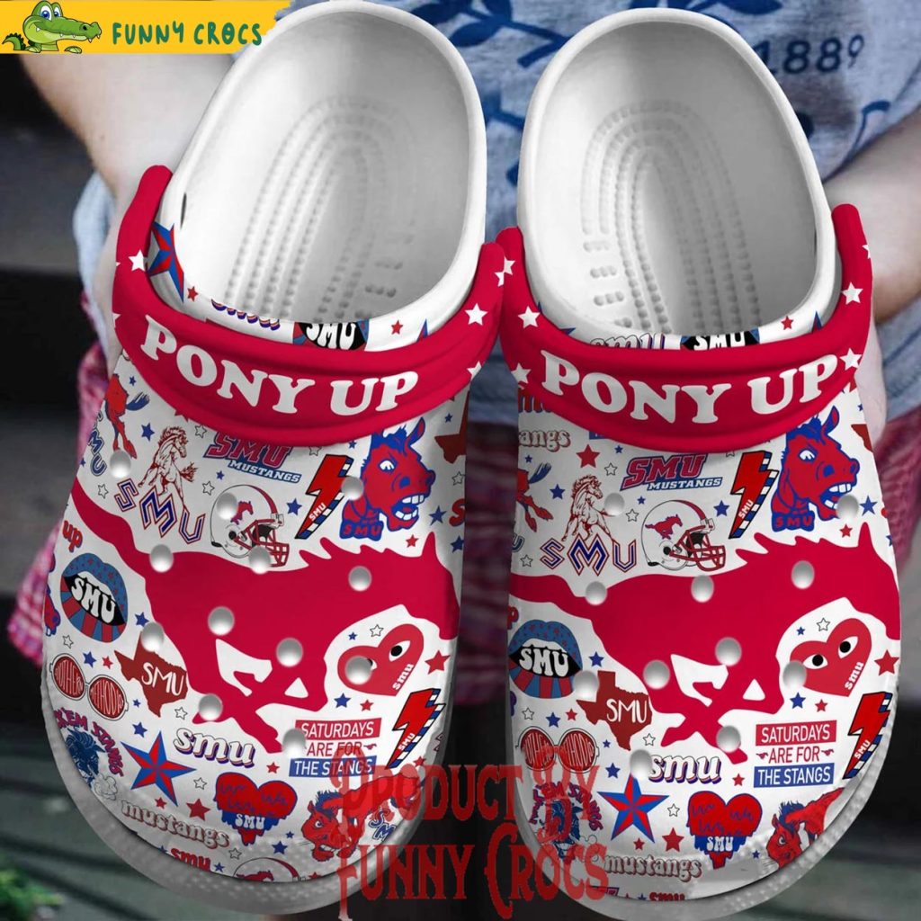 Pony Up Smu Mustangs Crocs