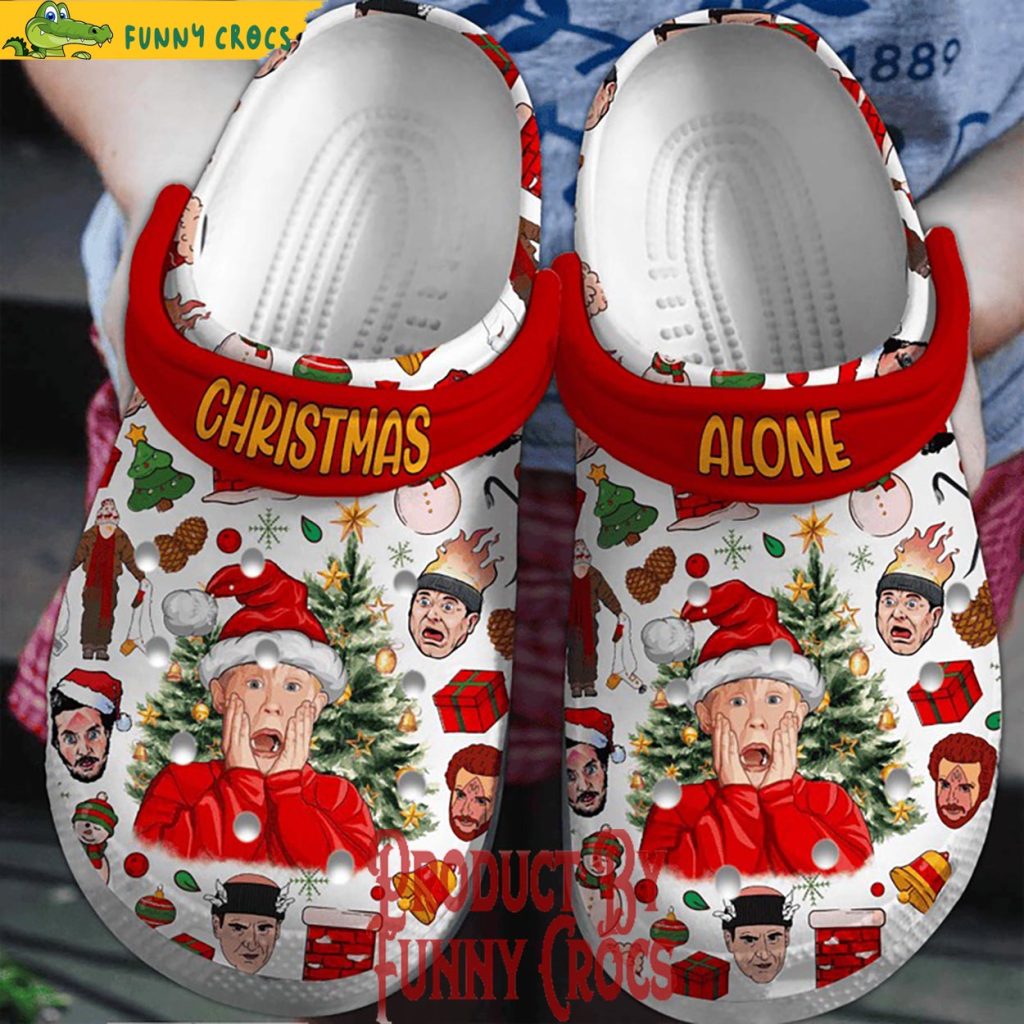 Christmas Alone Home Alone Crocs