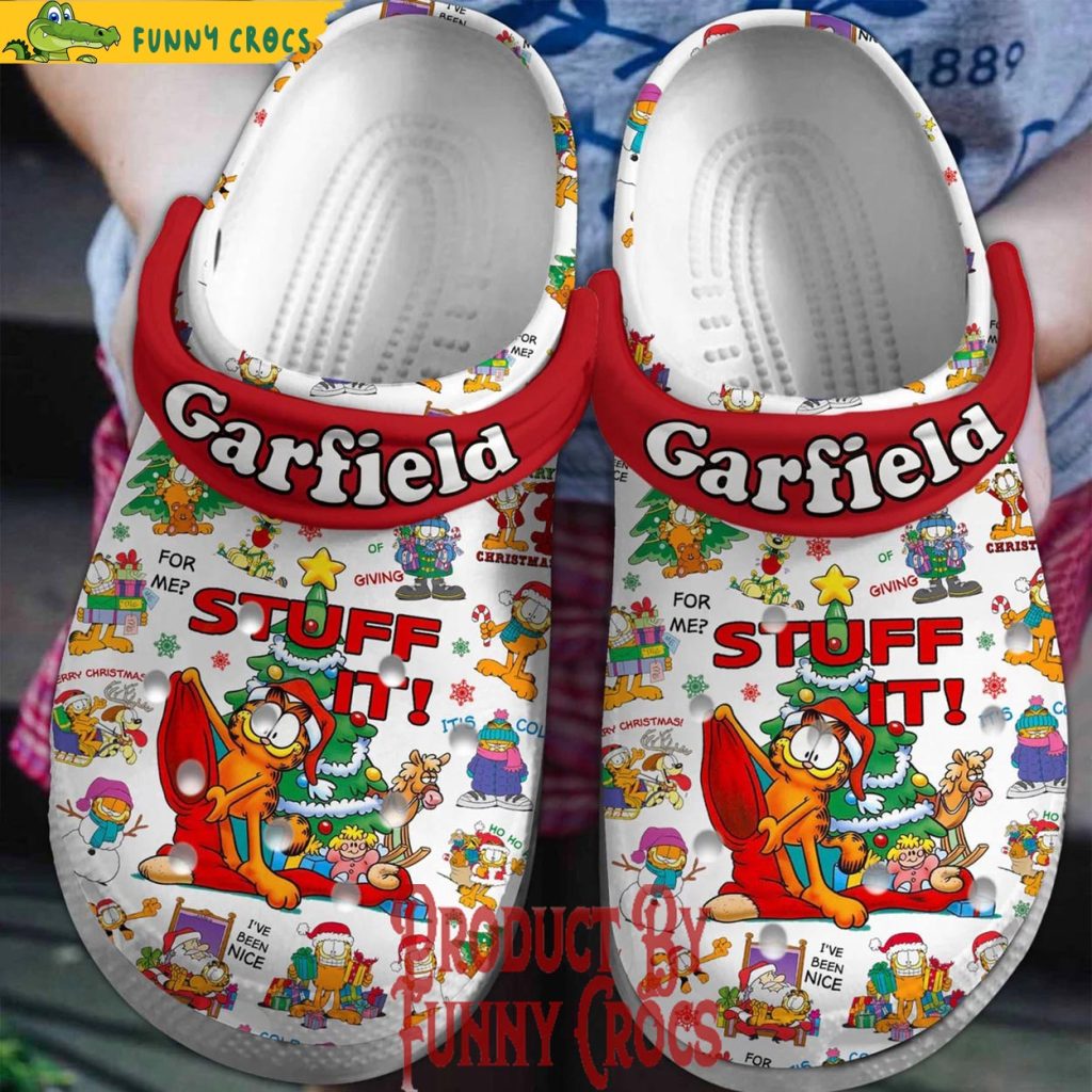 Garfield Stuff It Christmas Crocs