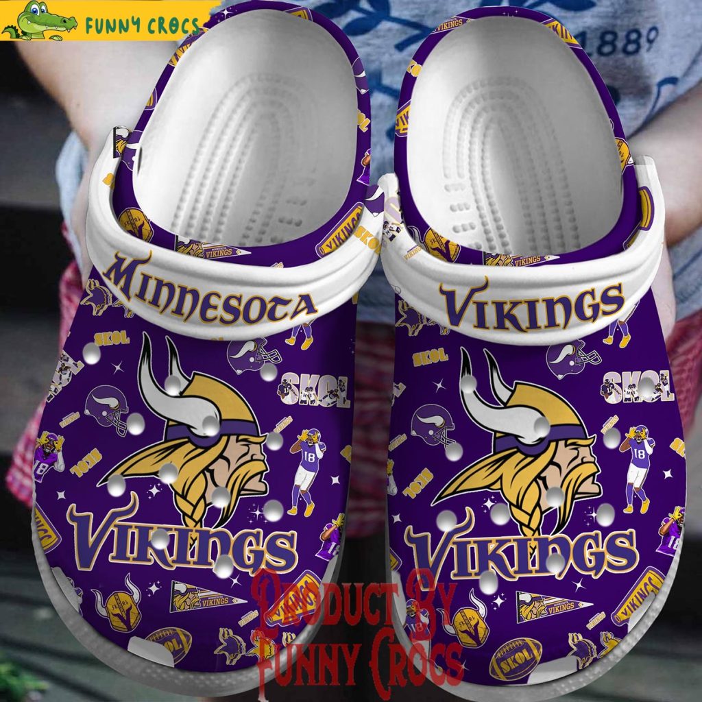 Minnesota Vikings NFL Crocs For Adults