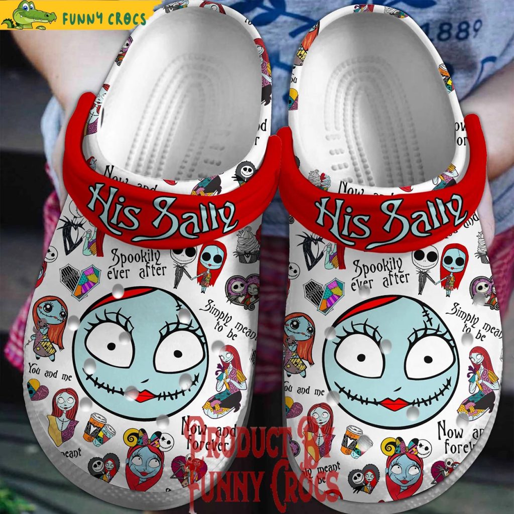 Nightmare Before Christmas His Sally Crocs Shoes