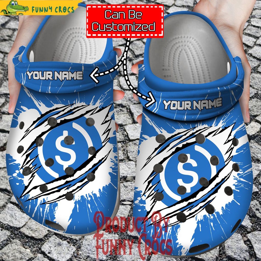 Personalized USDC Coin Crypto Crocs