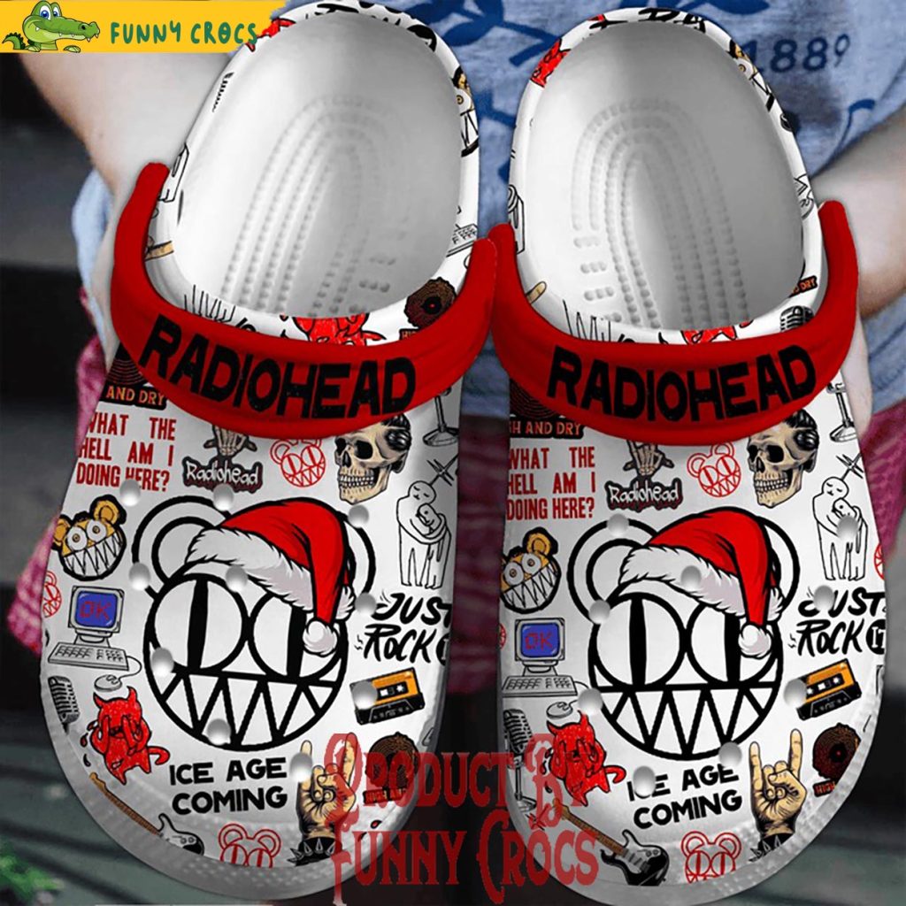 Radiohead Santa Ice Age Coming Christmas Crocs