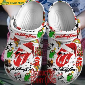 The Rolling Stones Paint It Black Christmas Crocs