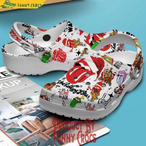 The Rolling Stones Paint It Black Christmas Crocs