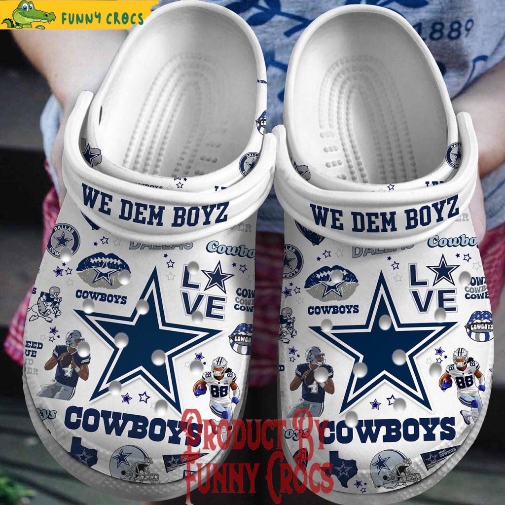 We Dem Boyz Dallas Cowboys Crocs Clogs Shoes