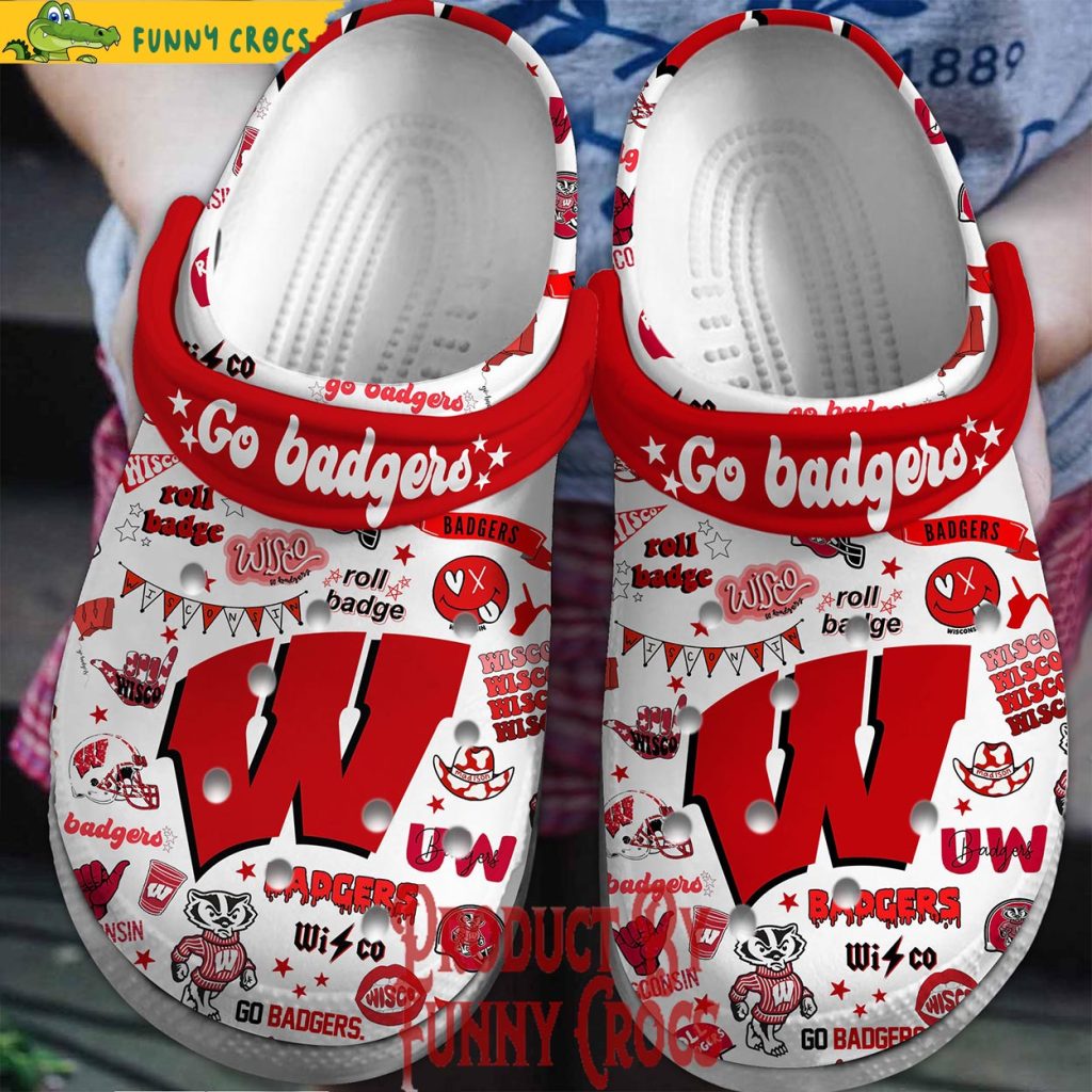 Wisconsin Badgers NCAA Crocs