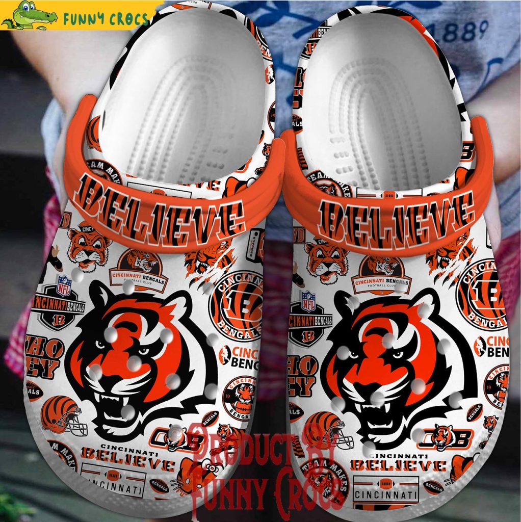 Cincinnati Believe Cincinnati Bengals Crocs Shoes