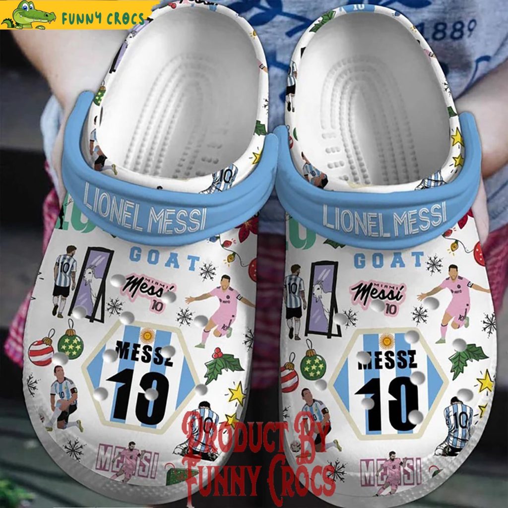 Lionel Messi Christmas Crocs Shoes