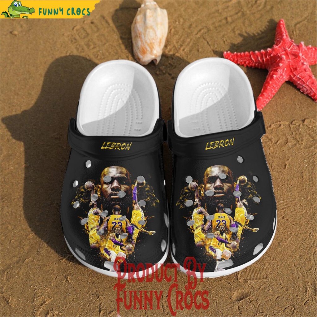 Los Angeles Lakers Lebron James Crocs Slippers