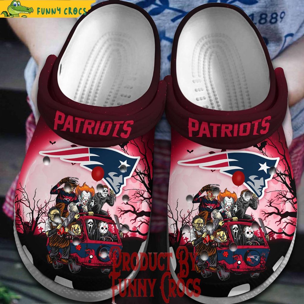 New England Patriot Pink Halloween Crocs