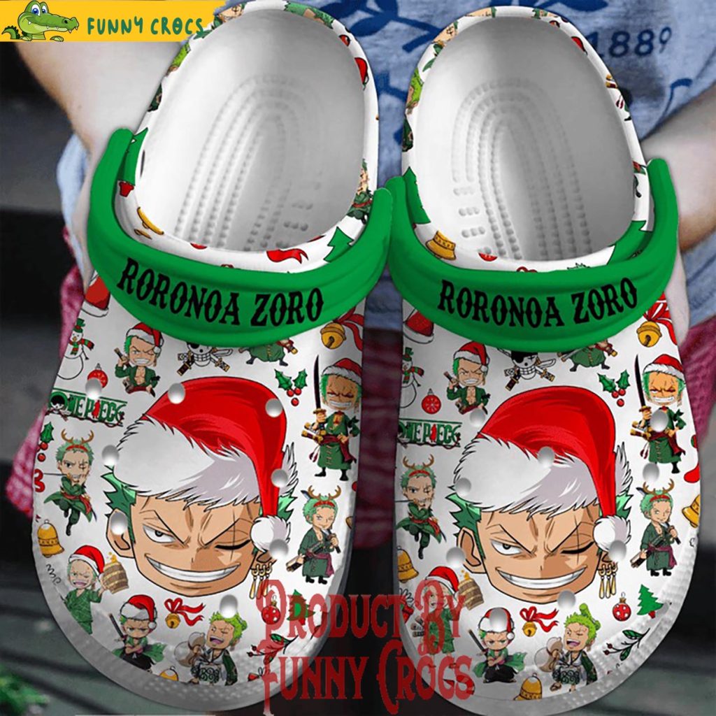 One Piece Roronoa Zoro Christmas Crocs