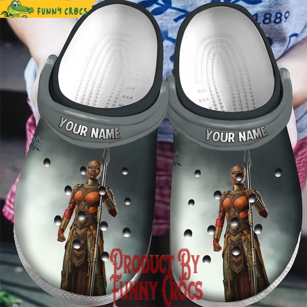 Personalized Okoye Warrior Black Panther Crocs Clog Shoes