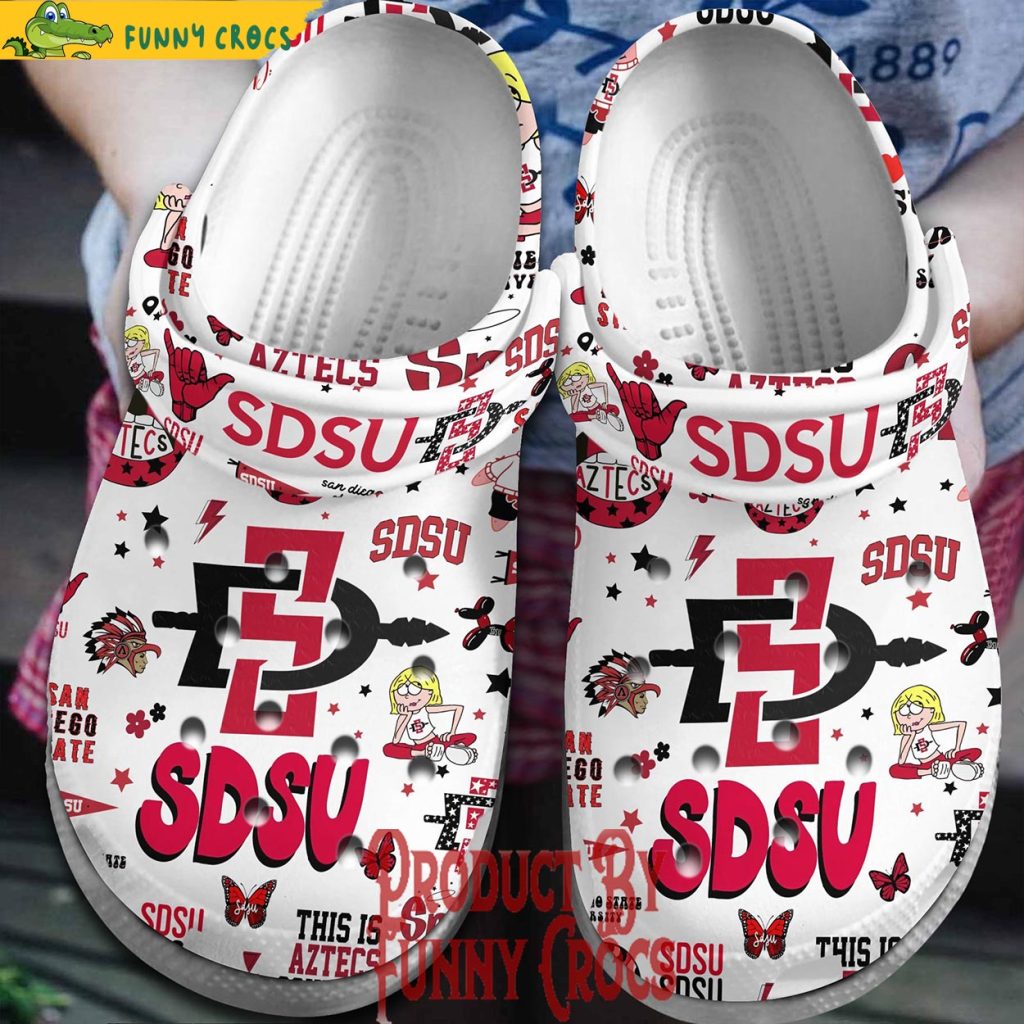 San Diego State Aztecs SDSU Crocs Shoes