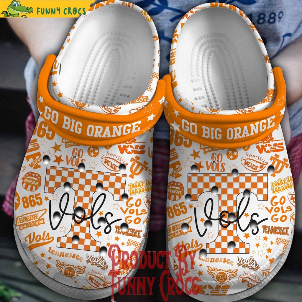 Tennessee Volunteers Go Big Orange Crocs Slippers