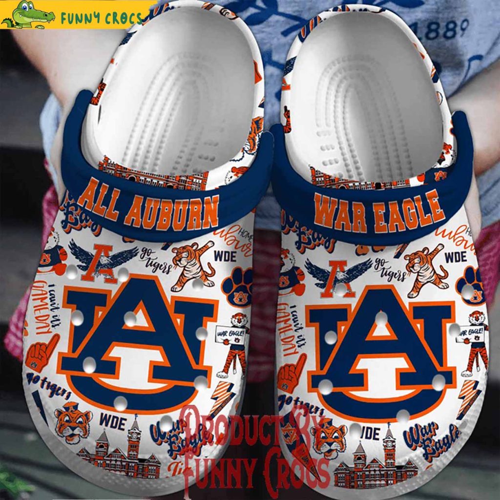 Auburn Tigers War Eagle Crocs Shoes