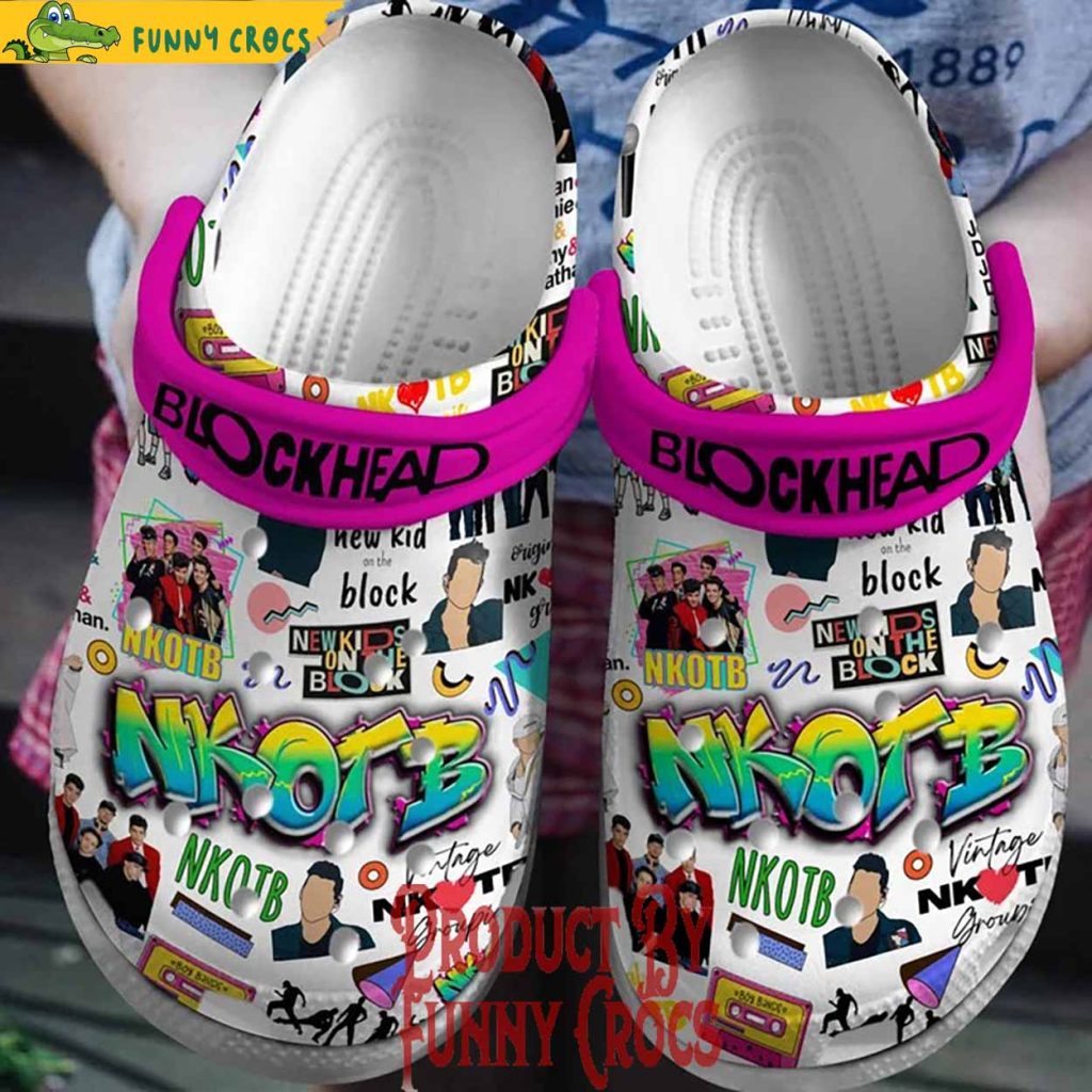 Block Head New Kids On The Block 3D NKOTB Crocs Shoes