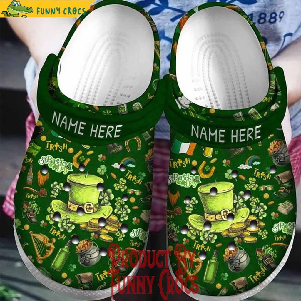 Customized Irish St Patrick's Day Crocs Crocband