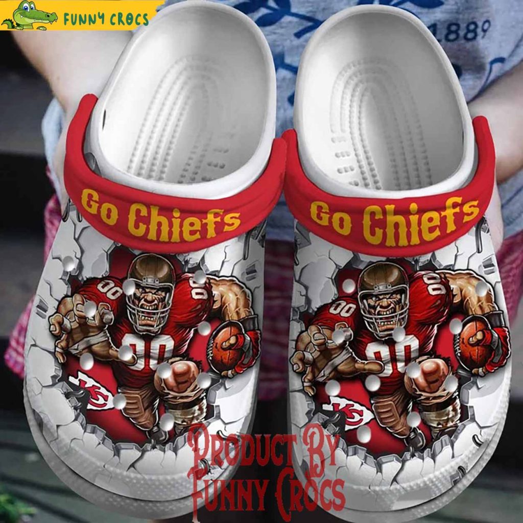 Kansas City Chiefs Go Chiefs Breaking Wall NFL Crocs