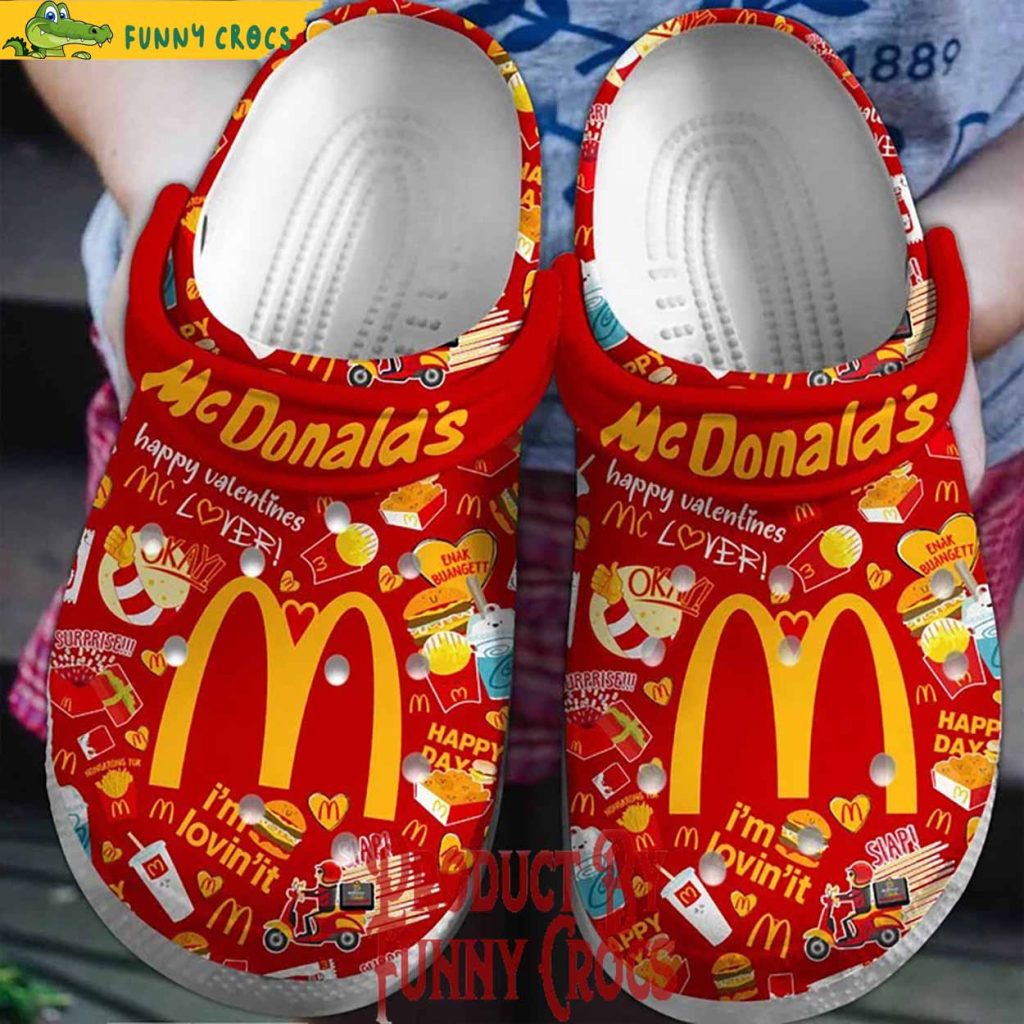 MCDonald Happy Valentines Crocs