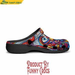 Colorful Cubism Style Portrait Painting Crocs 3