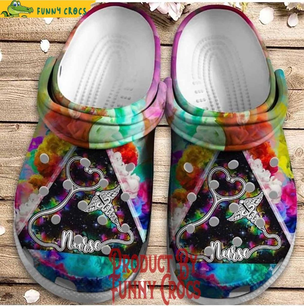 Colorful Magical World Of Nurse Crocs Clog Birthday Gift For Men Women