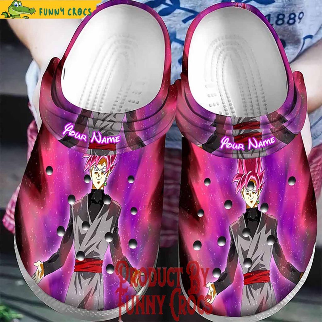 Personalized Dragon Ball Super Hero Super Saiyan Rose Goku Black Crocs