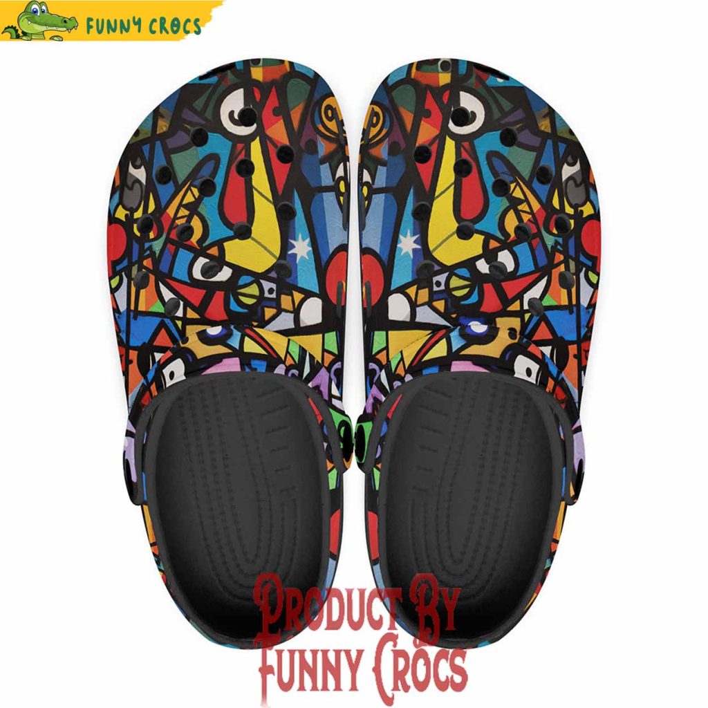 Psychedelic Graffiti Art Crocs Shoes