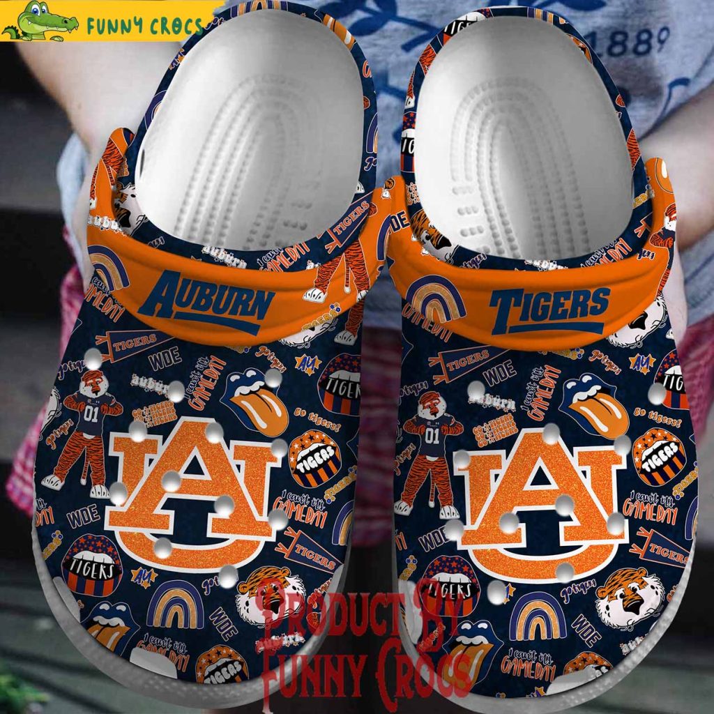 Auburn Tigers Rolling Stone Crocs Shoes