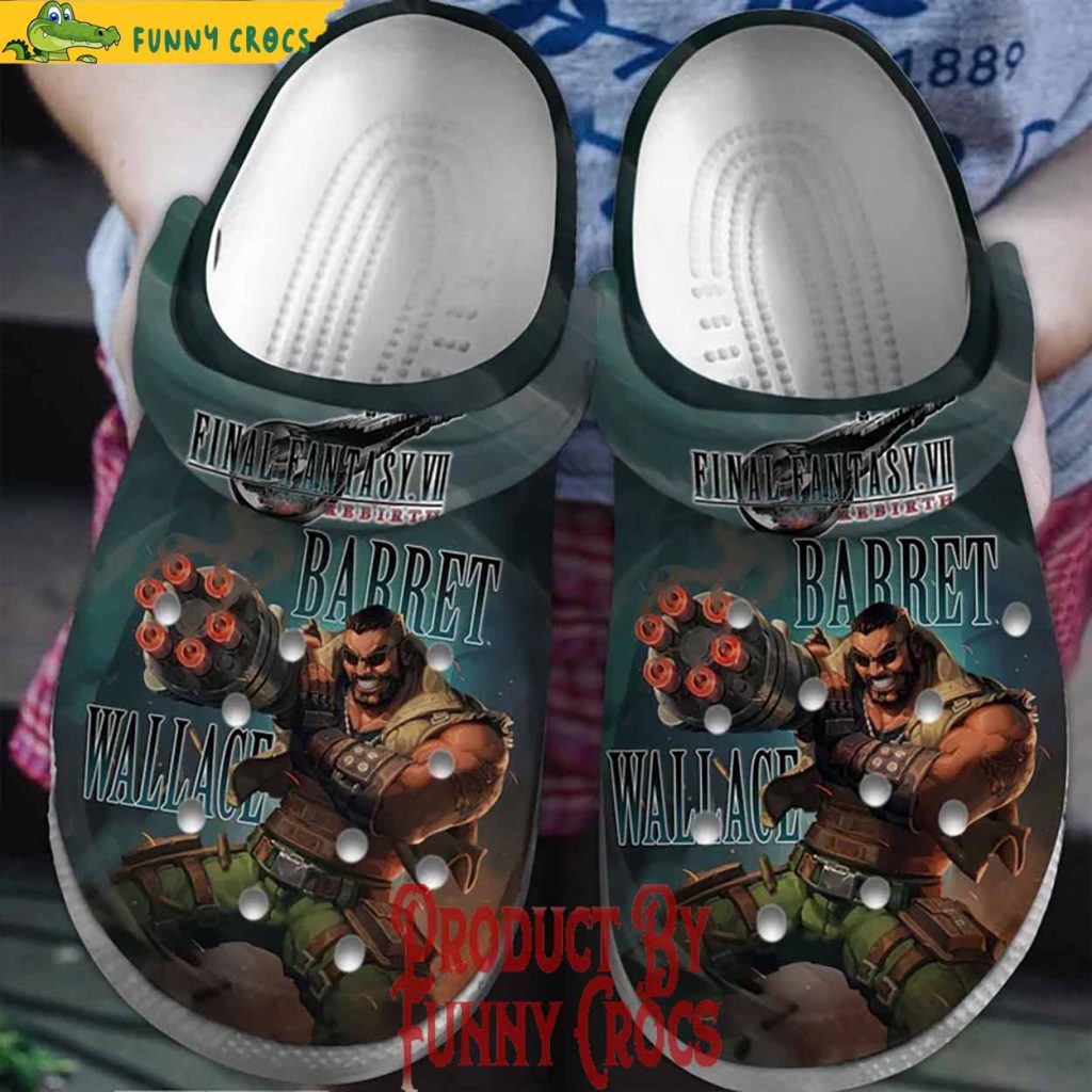 Final Fantasy VII Barret Wallace Crocs Shoes