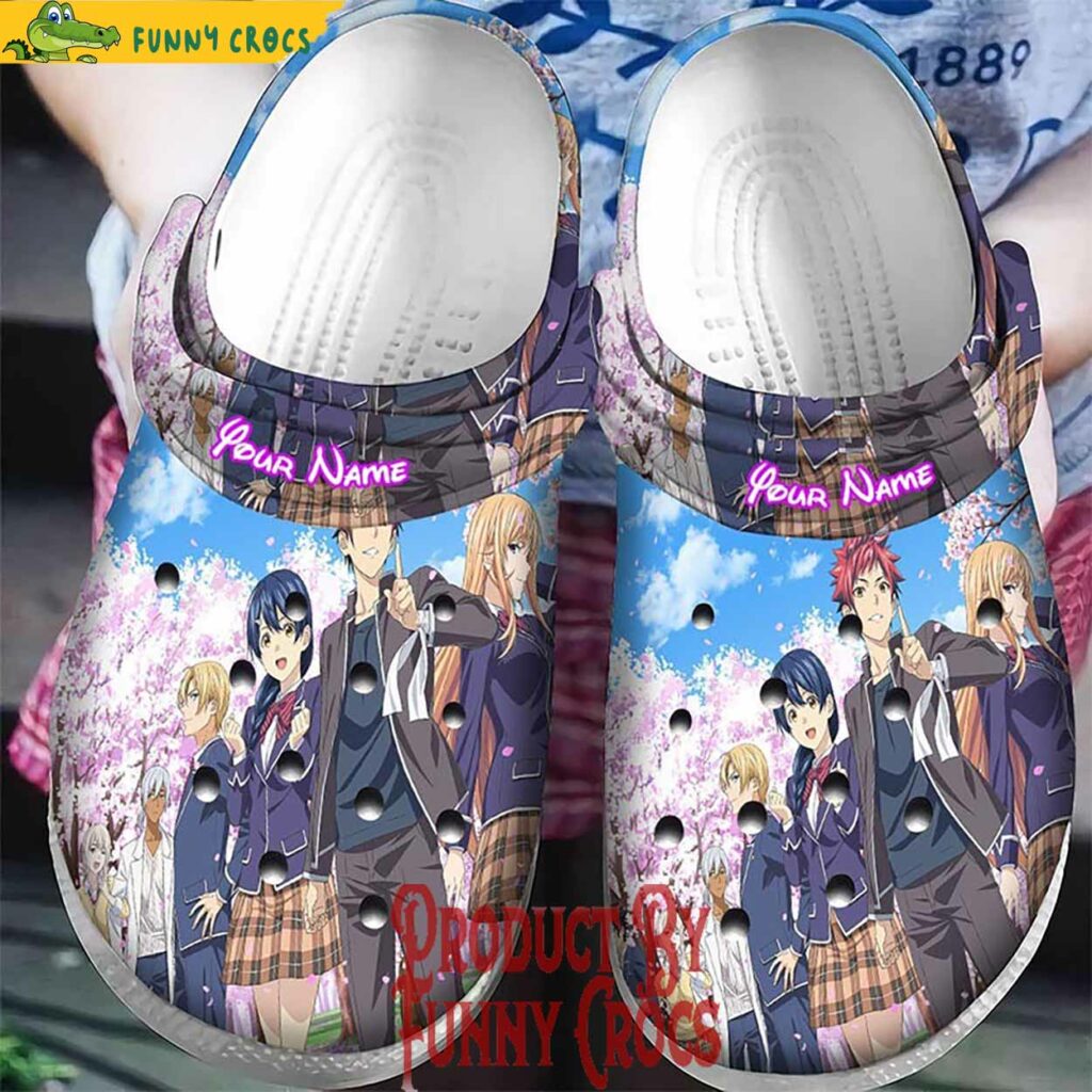 Custom Food Wars Shokugeki No Soma Characters Crocs Slippers