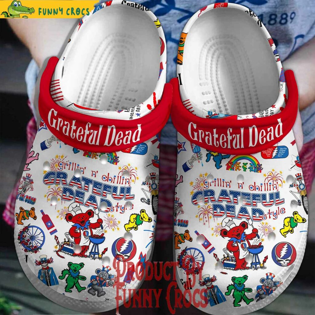 Grateful Dead Happy 4th Of July Crocs Style