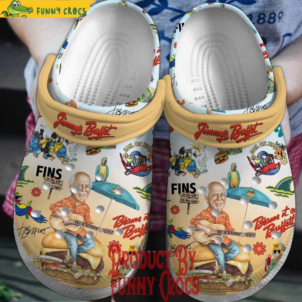 Jimmy Buffett Fins Crocs Shoes