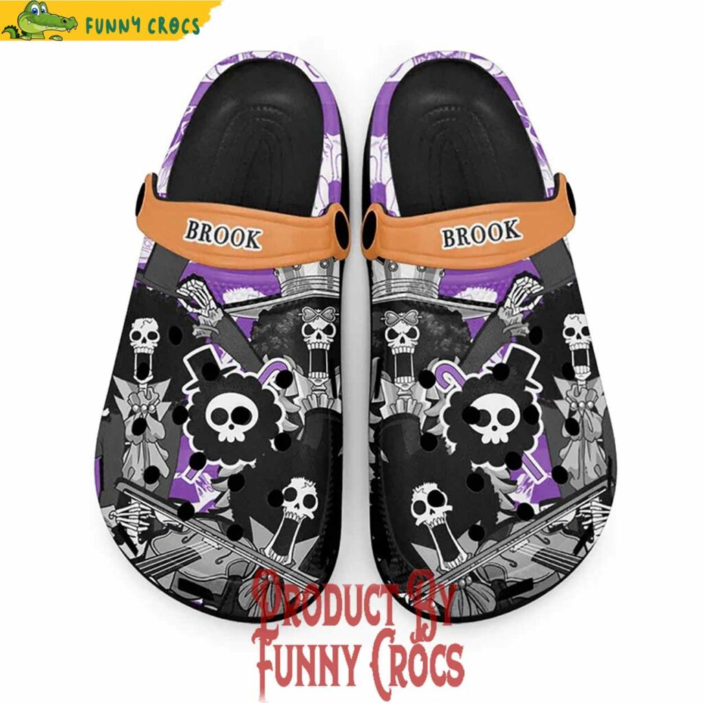 One Piece Brook Pattern Crocs Style