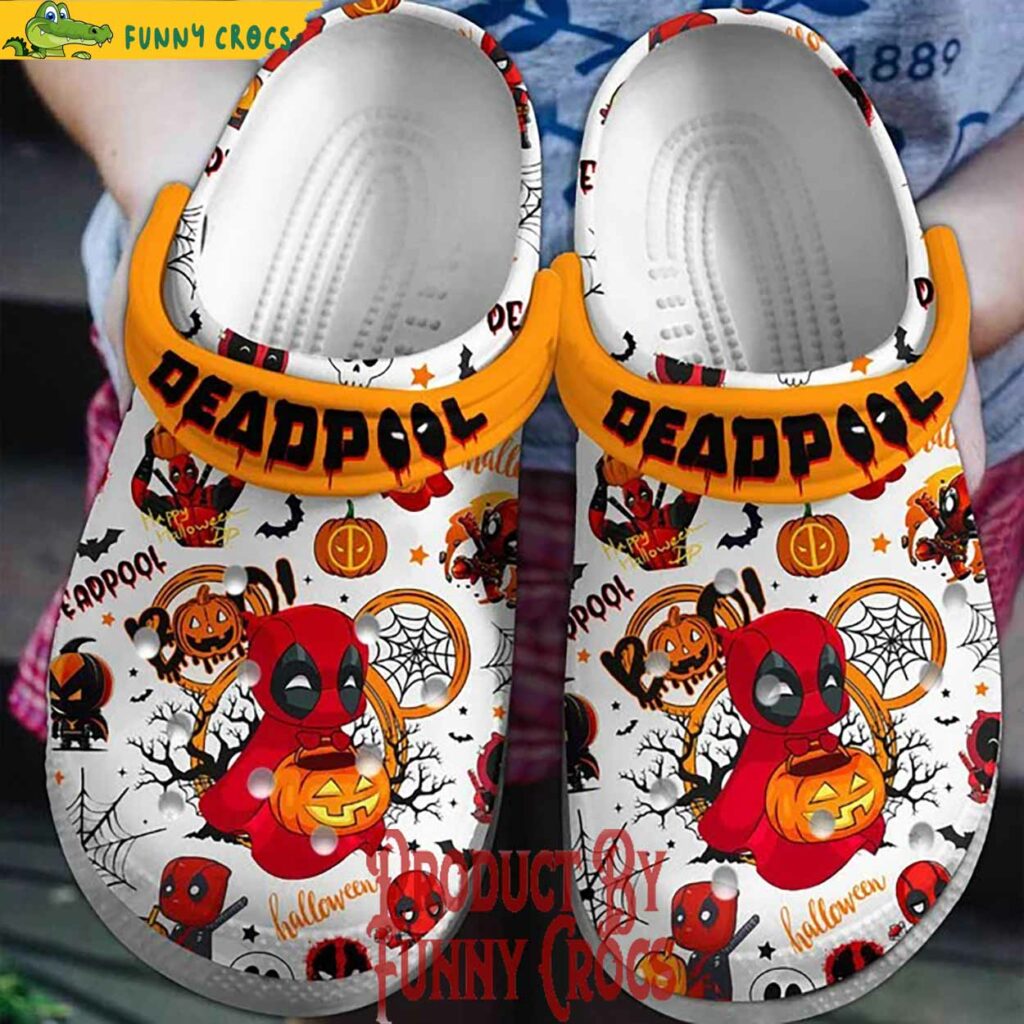 Halloween Cute Dead Pool Crocs Shoes