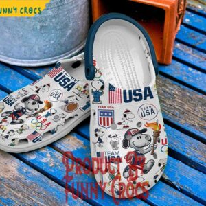 Olympics Game Team USA Snoopy Crocs Style 4