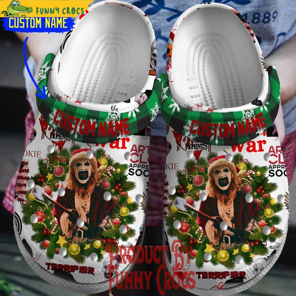 Custom Terrifier 3 Christmas Crocs Shoes