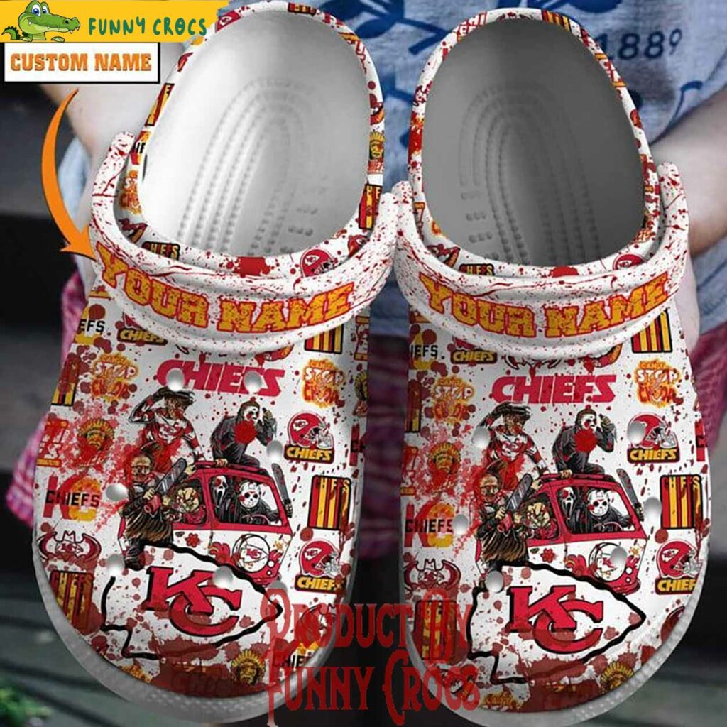 Kansas City Chiefs Halloween Horror Friends Custom Crocs Style